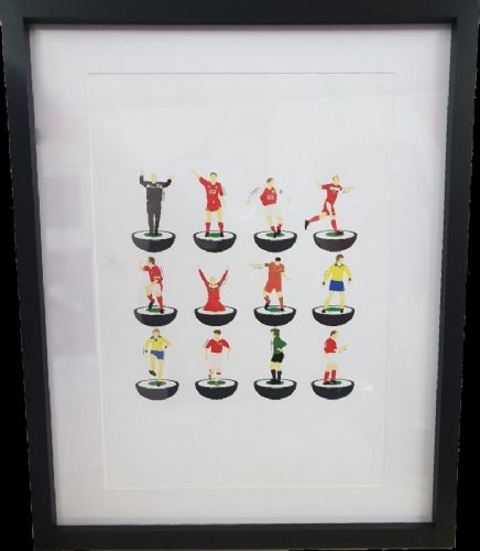 Subbuteo Icons Print -  A3 Framed